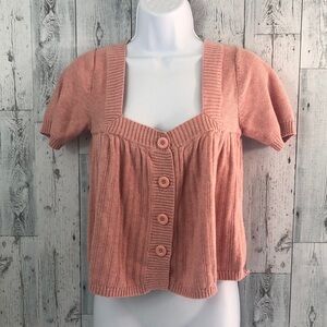 Mossimo Supply Co. Button Front Crop Sweater Small